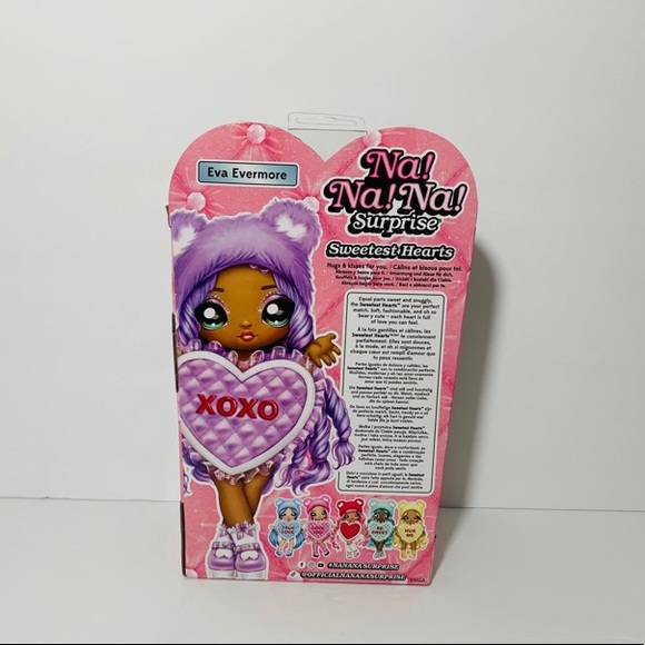 🆕 Na Na Na Surprise Eva Evermore Purple Teddy Bear-Inspired 7.5" Fashion Doll - Picture 6 of 8